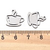 201 Stainless Steel Charms X-STAS-V001-03-3