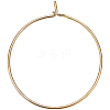 Beebeecraft 20Pcs Brass Hoop Earrings Findings KK-BBC0001-89A-1