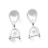 925 Sterling Silver Ice Pick Pinch Bails STER-Z001-015S-1