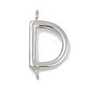 304 Stainless Steel Letter Connector Charms STAS-M108-01P-04-1