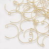 Brass Earring Hooks KK-S348-038-2