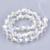 Electroplate Glass Beads Strands LS-EGLA-Q118-8mm-B17-2