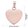 Ion Plating(IP) Fashionable 304 Stainless Steel Stamping Blank Tag Pendants LS-STAS-J002B-01RG-3