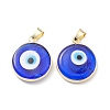 Handmade Evil Eye Lampwork Pendants LAMP-F031-02G-02-2