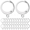 SUNNYCLUE 120Pcs 304 Stainless Steel Leverback Earring Findings STAS-SC0006-28P-1