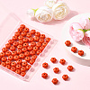 100Pcs Autumn Theme Dyed Synthetic Turquoise Beads G-SP0001-42-7