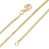 1.5mm Rack Plating Brass Snake Chain Necklaces for Women Men MAK-L044-13G-4