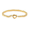Heart 304 Stainless Steel Link Bracelets ZF9724-8-1