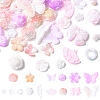 Rainbow Iridescent Plating Acrylic Beads OACR-FS0001-99A-1