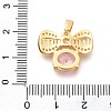 Brass Rhinestone Pendants KK-S049-15G-3