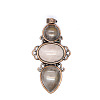 Retro Natural Rose Quartz Pendants PW-WG7292F-02-1