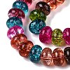 Baking Paint Transparent Glass Beads Strands DGLA-N005-12E-3