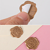 CRASPIRE 50Pcs 2 Styles Adhesive Wax Seal Stickers DIY-CP0010-24-6