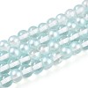 Baking Paint Transparent Glass Beads Strands DGLA-N011-6mm-05-1