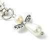 Angel ABS Plastic Imitation Pearl Pendant Decorations HJEW-JM01359-02-3