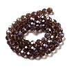 Electroplate Transparent Glass Beads Strands EGLA-A035-T8mm-A13-2