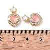 Brass Clear Cubic Zirconia Pendants KK-B102-05G-01-3