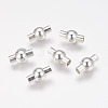 Rack Plating Brass Magnetic Clasps KK-G230-4mm-S-NF-1