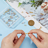 32Pcs 8 Styles Brass Fold Over Clasps KK-FH0007-56-3