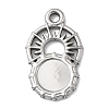 Sun 304 Stainless Steel Pendant Cabochon Setting STAS-P454-12P-1