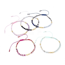 Adjustable Nylon Thread Braided Bead Bracelets BJEW-JB05161