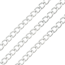 Aluminium Twisted Curb Chains CHA-YW0001-01S