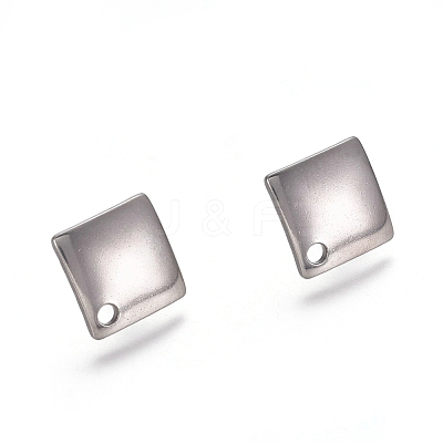 Non-Tarnish 304 Stainless Steel Stud Earring Findings STAS-M274-011P-1