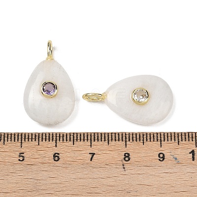 Natural White Moonstone Pendants G-H322-01G-09-1