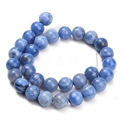 Natural Fire Crackle Agate(Dyed & Heated) Beads Strands G-K425-A04-12mm-1