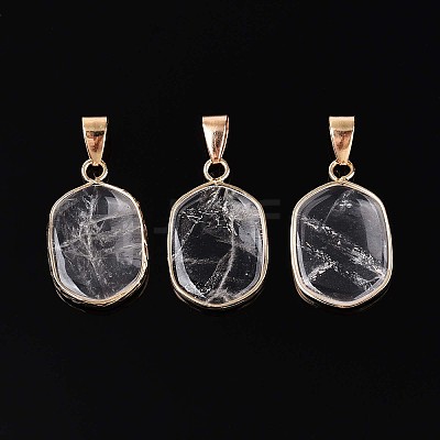 Natural Quartz Crystal Pendants G-N349-04I-G-1