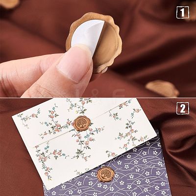 50Pcs Adhesive Wax Seal Stickers DIY-CP0006-08S-1