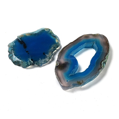 Dyed Mixed Shape Natural Agate Gemstone Big Pendants G-R300-02-1