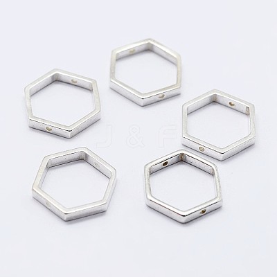 925 Sterling Silver Bead Frames STER-F036-12S-11x10-1