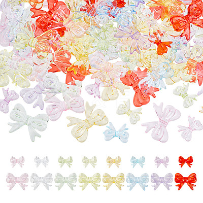 160Pcs 16 Styles Transparent Acrylic Beads TACR-GO0001-04-1
