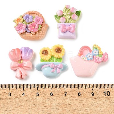 Opaque Resin Cabochons RE-CBAC151-03-1