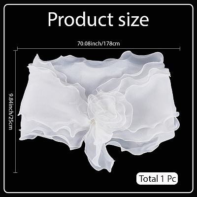 Chiffon Shawl AJEW-WH20054-037A-1