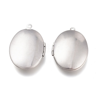 Tarnish Resistant 316 Stainless Steel Locket Pendants STAS-Z010-01-1