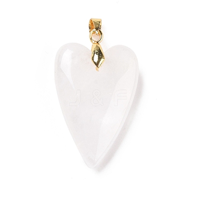 Natural Quartz Crystal Pendants X-G-E570-01G-12-1