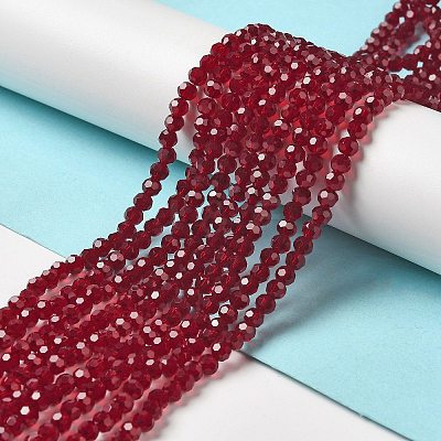 Transparent Glass Beads Strands EGLA-A035-T4mm-D02-1