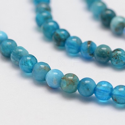 Natural Apatite Beads Strands X-G-D856-01-4mm-1