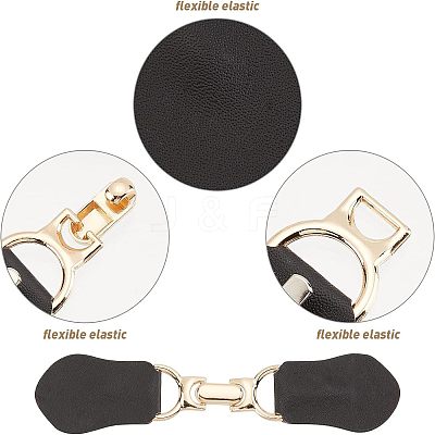 6 Sets Imitation Leather Toggle Buckle AJEW-FG0001-56-1