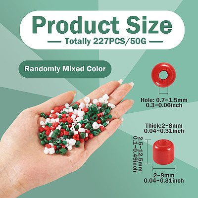 227Pcs Glass Seed Beads SEED-TA0001-58A-1