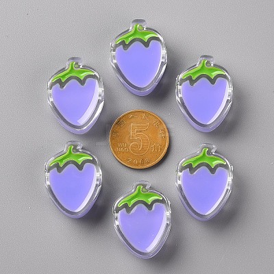 Transparent Enamel Acrylic Beads LS-TACR-S155-003J-1