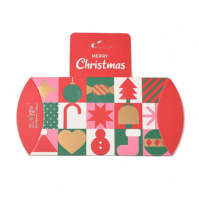 Christmas Theme Paper Pillow Gift Boxes CON-B012-04-1