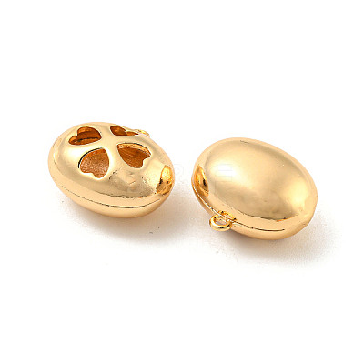 Hollow Brass Pendants KK-P255-04G-1