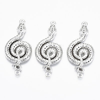 Tibetan Style Alloy Big Connector Pendants TIBEP-Q088-003AS-RS-1