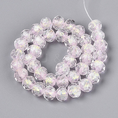 Handmade Foil Lampwork Beads Strands FOIL-T008-09B-1