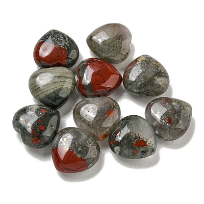 Natural African Bloodstone Beads G-P531-A21-01-1