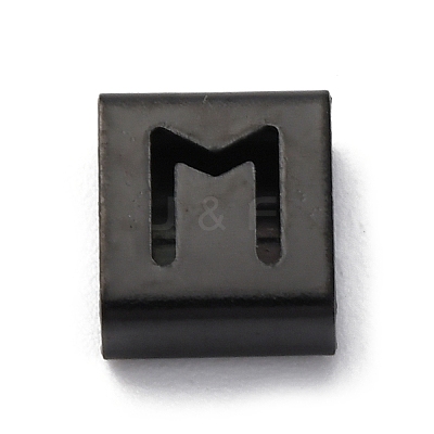 Ion Plating(IP) 304 Stainless Steel Square Slide Charms STAS-L132-22M-B-1