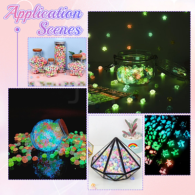 4Sets Luminous Lucky Star Origami Paper DIY-SC0027-36C-1